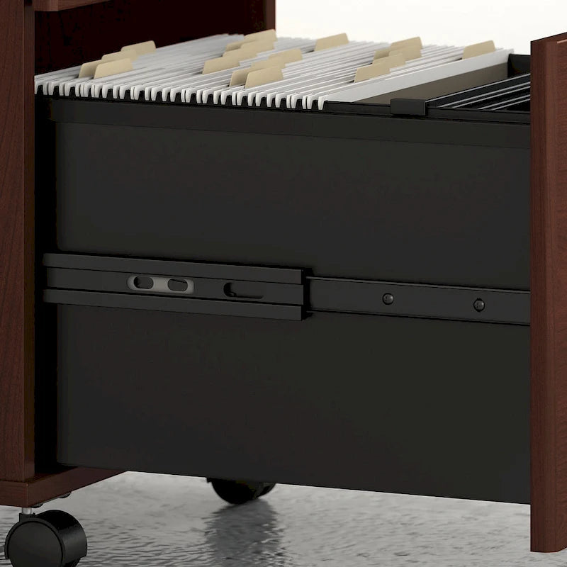 Mobiler Aktenschrank mit 2 Schubladen und Schloss
