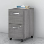 Mobiler Aktenschrank mit 2 Schubladen und Schloss