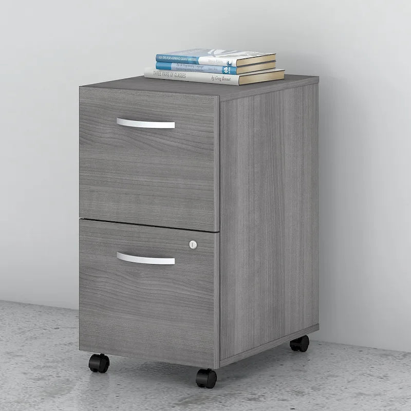 Mobiler Aktenschrank mit 2 Schubladen und Schloss