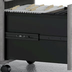 Mobiler Aktenschrank mit 2 Schubladen und Schloss