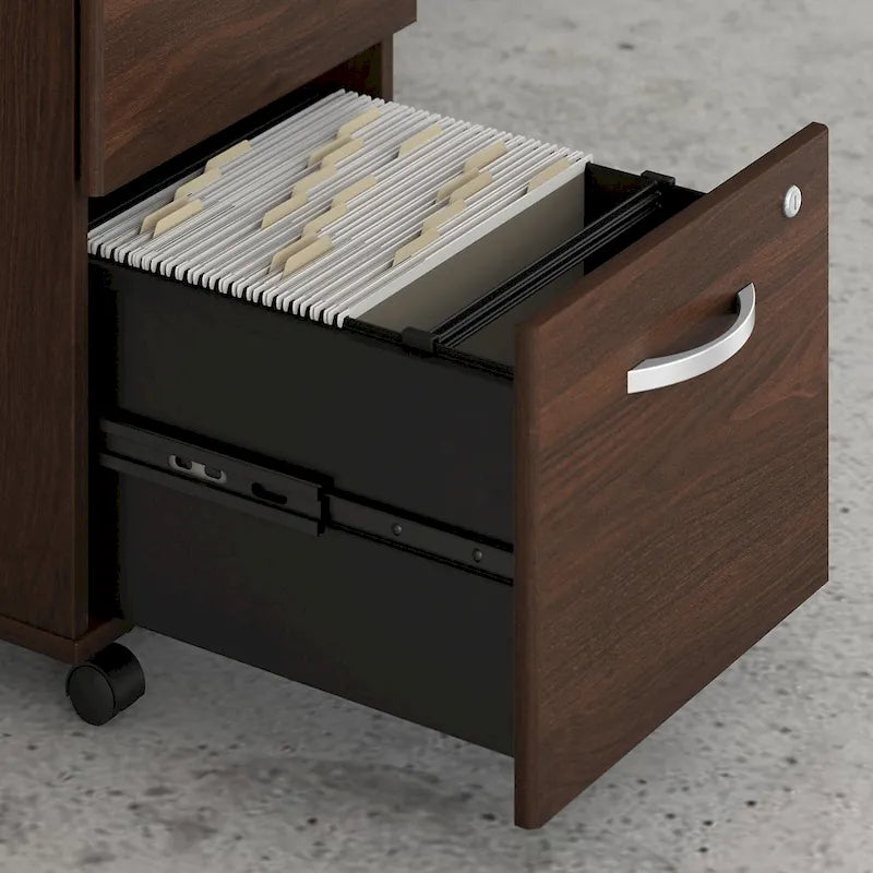 Mobiler Aktenschrank mit 2 Schubladen und Schloss