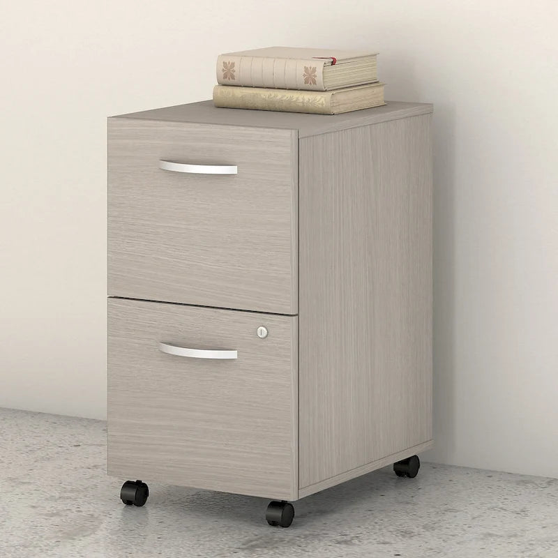 Mobiler Aktenschrank mit 2 Schubladen und Schloss