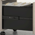 Mobiler Aktenschrank mit 2 Schubladen und Schloss
