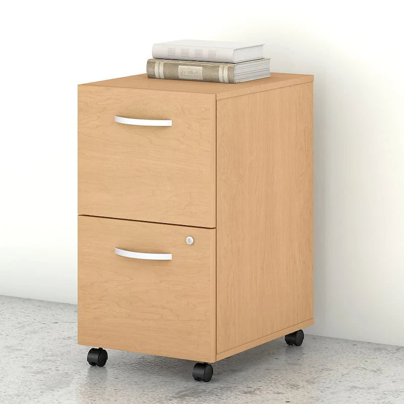 Mobiler Aktenschrank mit 2 Schubladen und Schloss