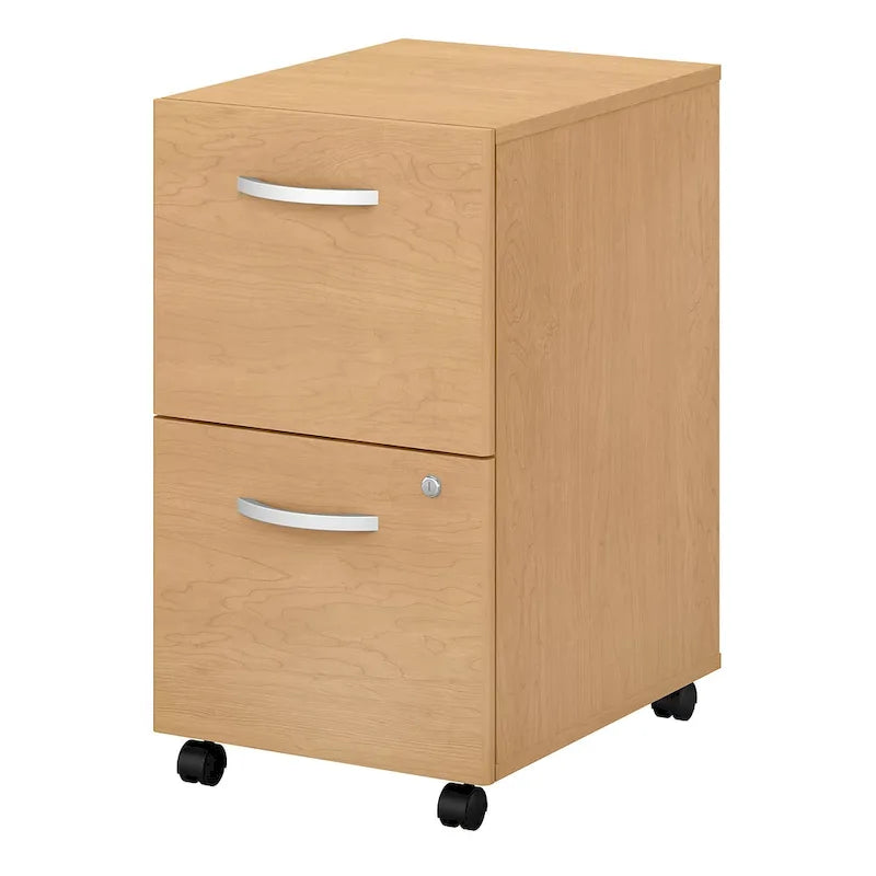 Mobiler Aktenschrank mit 2 Schubladen und Schloss