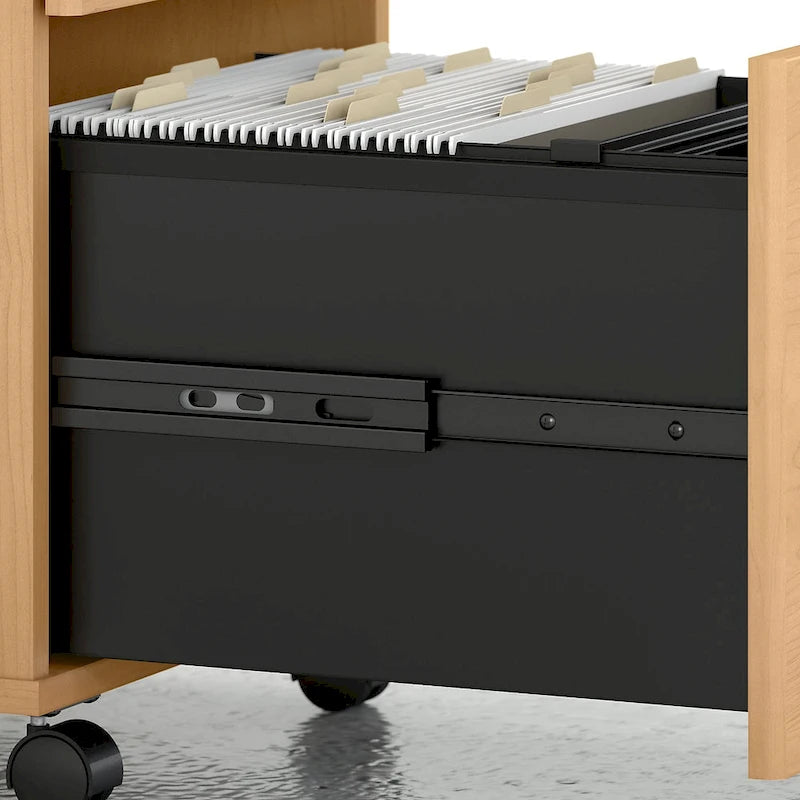 Mobiler Aktenschrank mit 2 Schubladen und Schloss