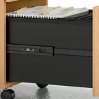 Mobiler Aktenschrank mit 2 Schubladen und Schloss