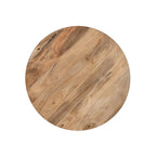 Salontafel van mangohout en zwart ijzer