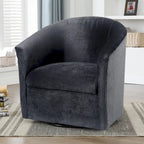 Modern Microfiber Swivel Accent Chair
