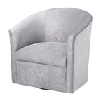 Modern Microfiber Swivel Accent Chair
