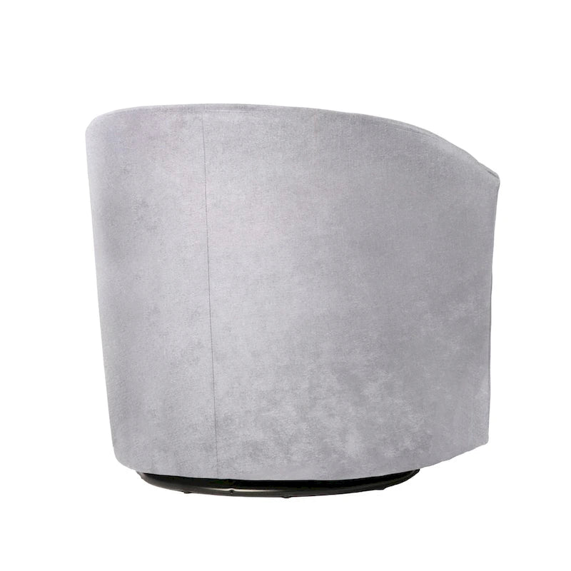 Modern Microfiber Swivel Accent Chair