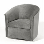 Modern Microfiber Swivel Accent Chair