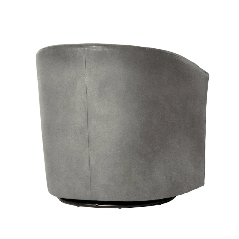 Modern Microfiber Swivel Accent Chair