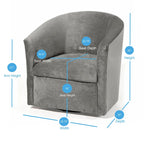 Modern Microfiber Swivel Accent Chair