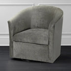 Modern Microfiber Swivel Accent Chair