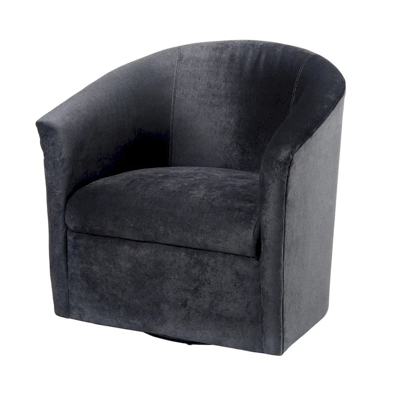 Modern Microfiber Swivel Accent Chair