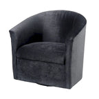 Modern Microfiber Swivel Accent Chair