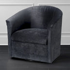 Modern Microfiber Swivel Accent Chair