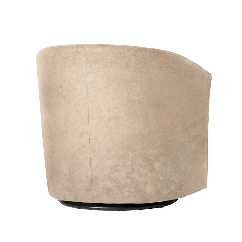 Modern Microfiber Swivel Accent Chair