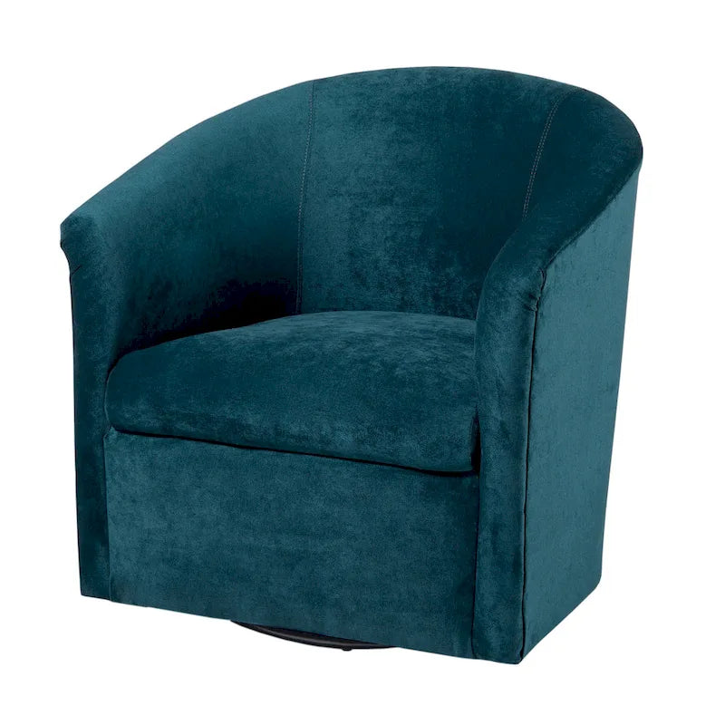 Modern Microfiber Swivel Accent Chair