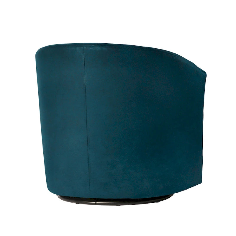 Modern Microfiber Swivel Accent Chair
