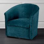 Modern Microfiber Swivel Accent Chair