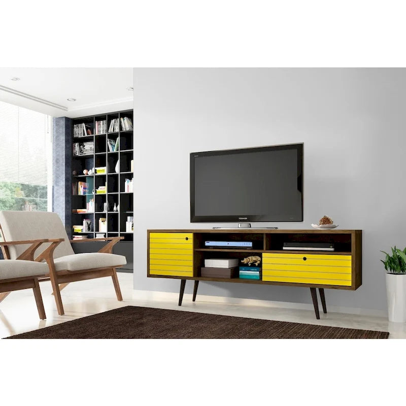 70.86-Zoll-Mediaschrank im Mid-Century-Modern-Stil