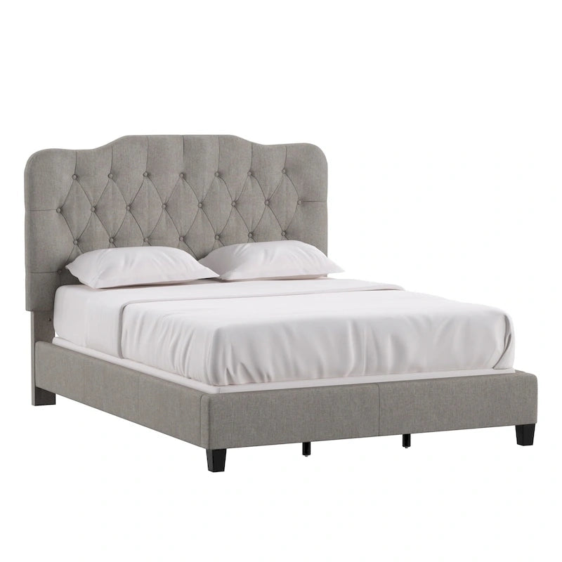Verstellbares gepolstertes Paneelbett mit Rautensteppung