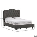 Verstellbares gepolstertes Paneelbett mit Rautensteppung