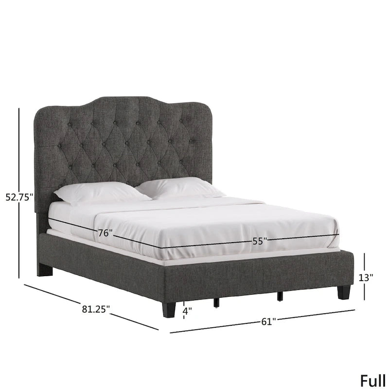 Verstellbares gepolstertes Paneelbett mit Rautensteppung