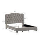 Verstellbares gepolstertes Paneelbett mit Rautensteppung