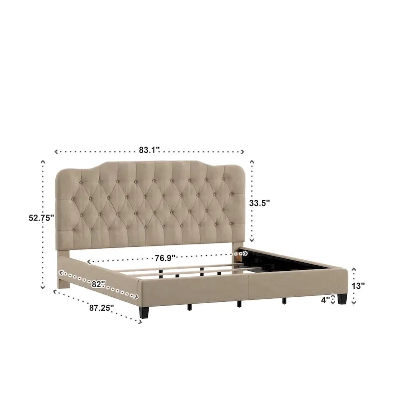 Verstellbares gepolstertes Paneelbett mit Rautensteppung
