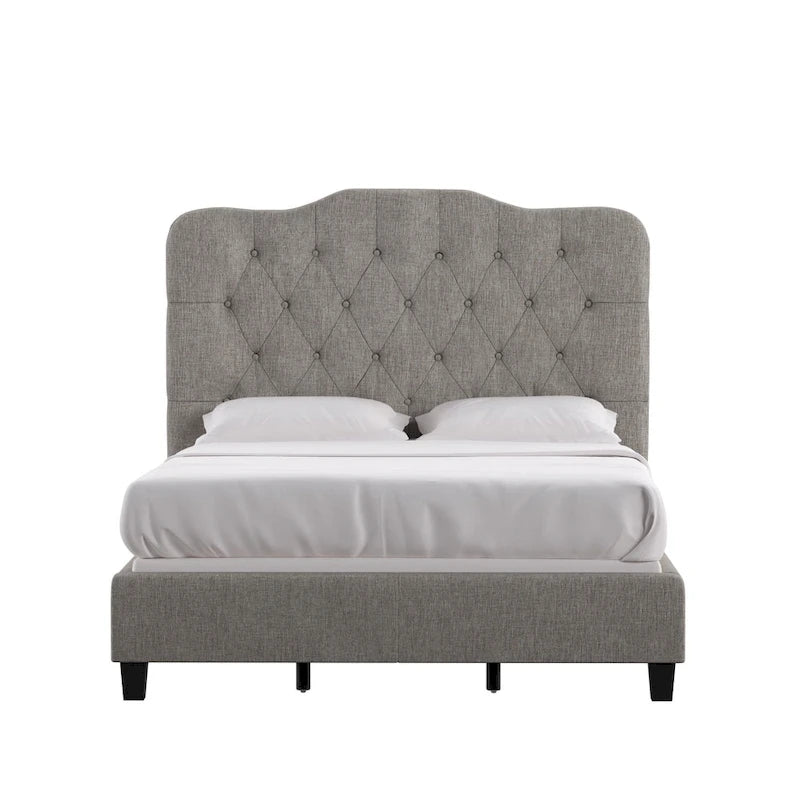 Verstellbares gepolstertes Paneelbett mit Rautensteppung