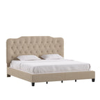 Verstellbares gepolstertes Paneelbett mit Rautensteppung