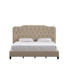 Verstellbares gepolstertes Paneelbett mit Rautensteppung