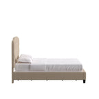 Verstellbares gepolstertes Paneelbett mit Rautensteppung