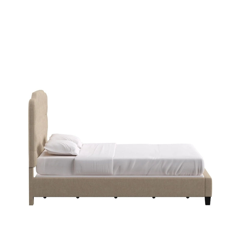 Verstellbares gepolstertes Paneelbett mit Rautensteppung