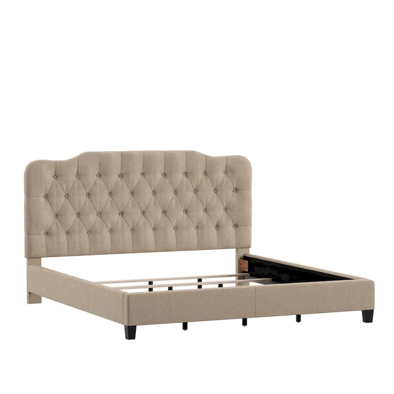 Verstellbares gepolstertes Paneelbett mit Rautensteppung