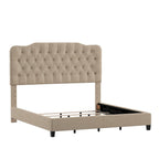 Verstellbares gepolstertes Paneelbett mit Rautensteppung