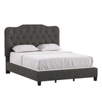 Verstellbares gepolstertes Paneelbett mit Rautensteppung