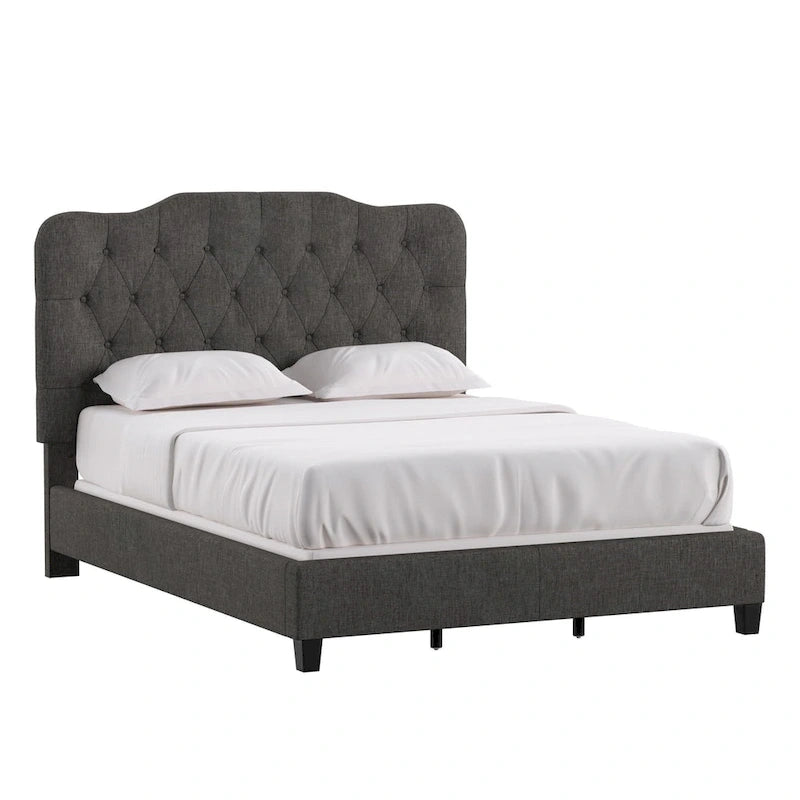 Verstellbares gepolstertes Paneelbett mit Rautensteppung