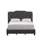 Verstellbares gepolstertes Paneelbett mit Rautensteppung
