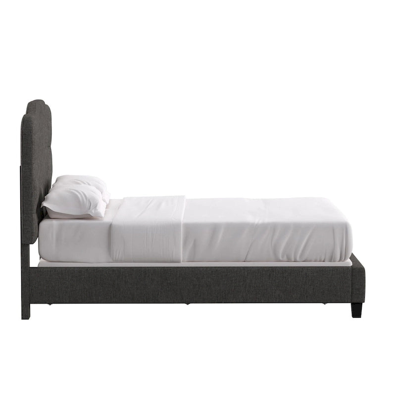 Verstellbares gepolstertes Paneelbett mit Rautensteppung