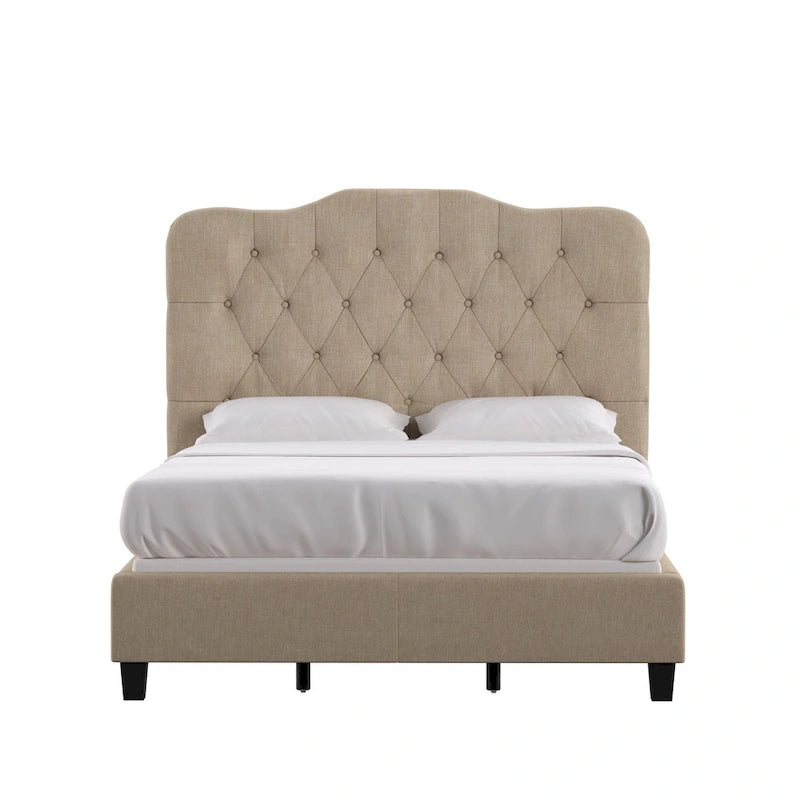 Verstellbares gepolstertes Paneelbett mit Rautensteppung