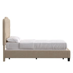 Verstellbares gepolstertes Paneelbett mit Rautensteppung