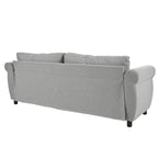 2-in-1-Schlafsofa mit 80.7" Breite und ausziehbarer Matratze für Wohnzimmer oder Schlafzimmer
