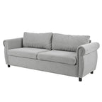 2-in-1-Schlafsofa mit 80.7" Breite und ausziehbarer Matratze für Wohnzimmer oder Schlafzimmer