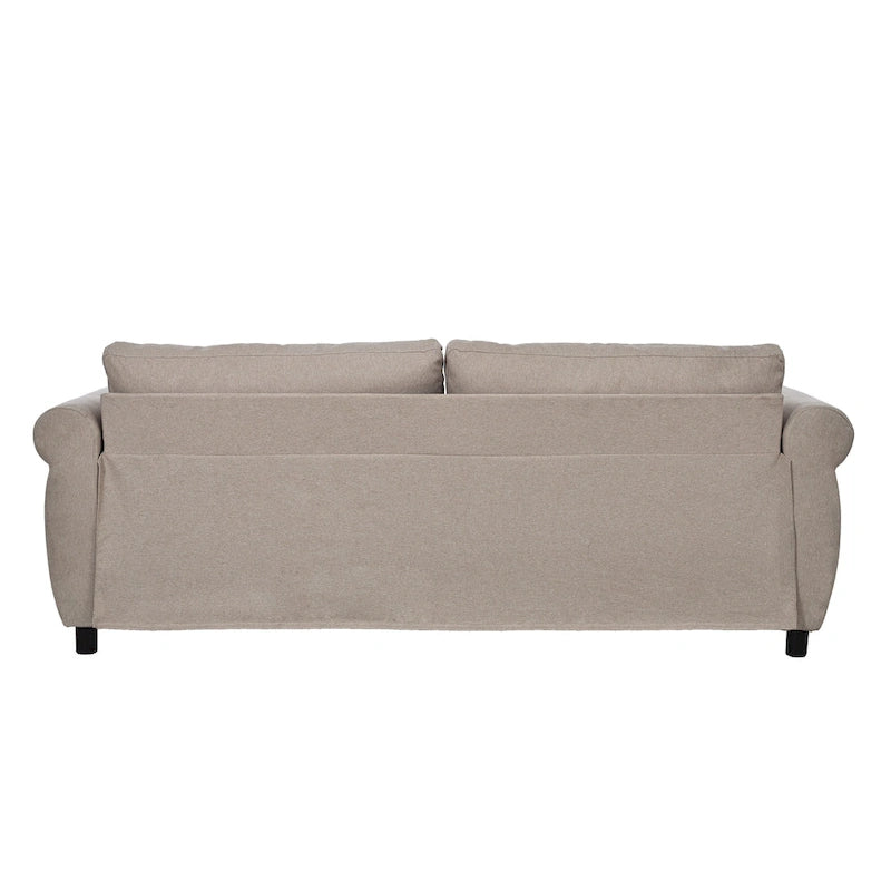 2-in-1-Schlafsofa mit 80.7" Breite und ausziehbarer Matratze für Wohnzimmer oder Schlafzimmer