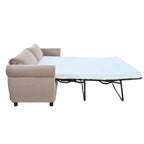2-in-1-Schlafsofa mit 80.7" Breite und ausziehbarer Matratze für Wohnzimmer oder Schlafzimmer