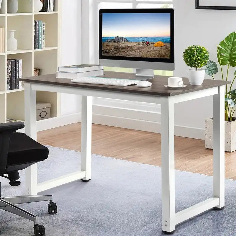 Schreibtisch aus Holz, 43.3 x 23.6 x 29.6 in